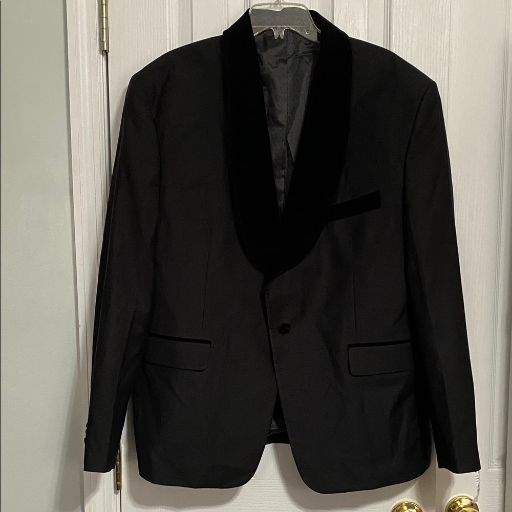 Classic Miguel Wilson Men’s Black 3 Piece Suede Tuxedo